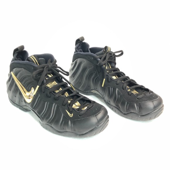 Nike Other - Nike Air Foamposite Pro Black Gold Metallic Shoes Mens Size 11.5